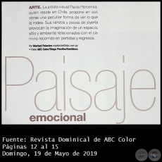 PAISAJE EMOCIONAL - Arte - Por MARISOL PALACIOS - Domingo, 19 de Mayo de 2019